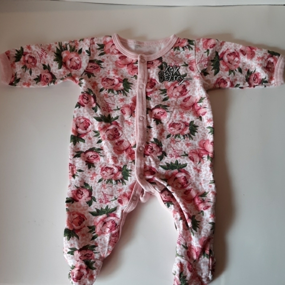 Betsy Johnson 3 month baby onesie pajamas